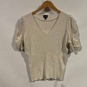 Torrid Beige Textured Women's sweater Blouse